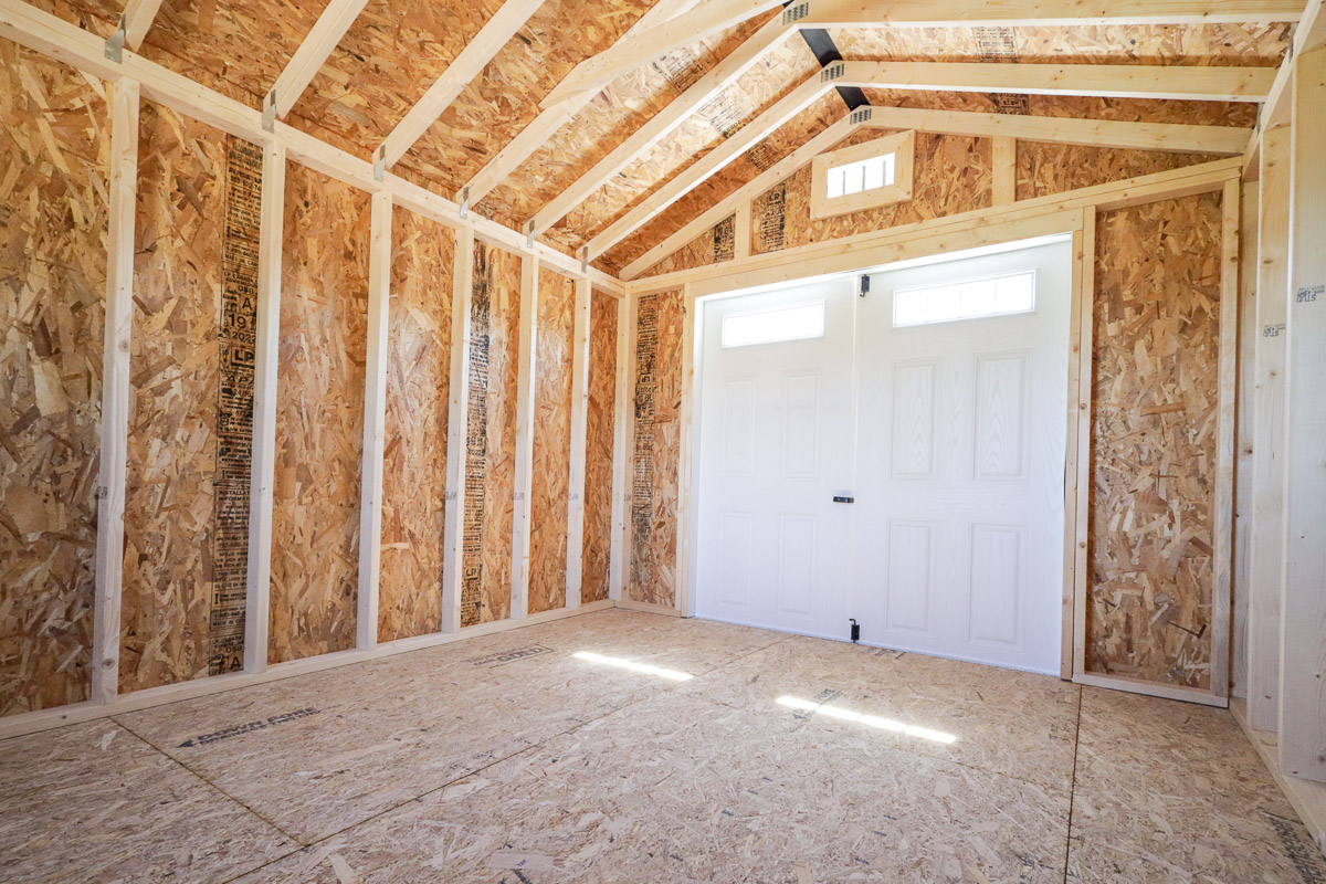 Spacious interior of a TruPoint storage building